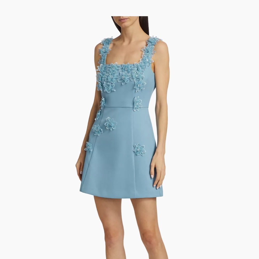 Elliatt Bruges Floral Appliqué Minidress